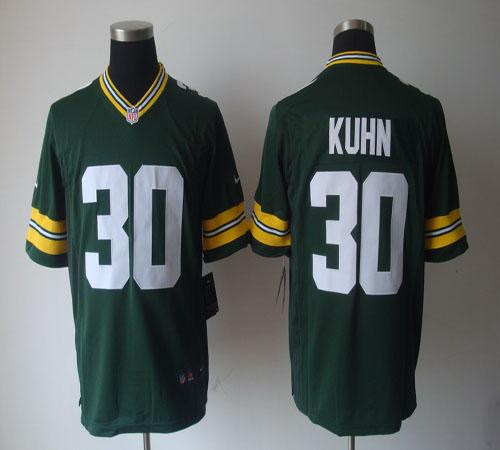 Nike Packers #30 John Kuhn Green Team Color Men's Stitched NFL ...