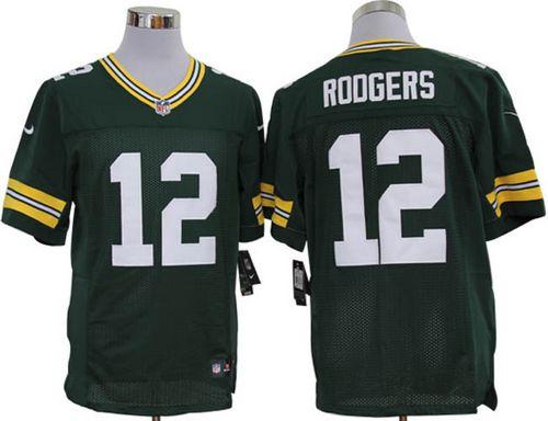  Packers #12 Aaron Rodgers Green Team Color Men's Stitched NFL Limited Jersey