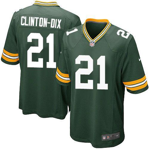  Packers #21 Ha Ha Clinton Dix Green Team Color Men's Stitched NFL Game Jersey