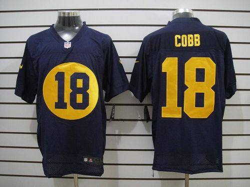  Packers #18 Randall Cobb Navy Blue Alternate Men's Stitched NFL Elite Jersey