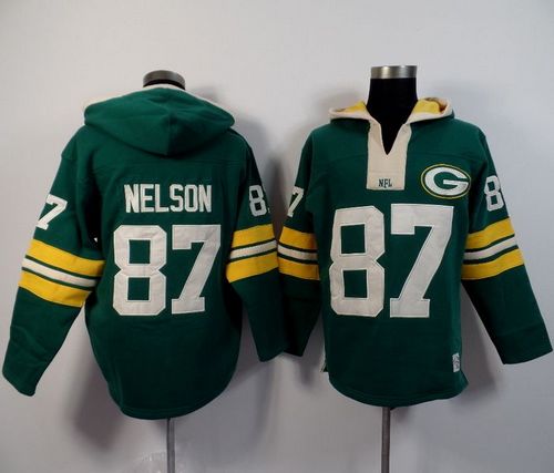 Green Bay Packers #87 Jordy Nelson Green Player Winning Method Pullover NFL Hoodie