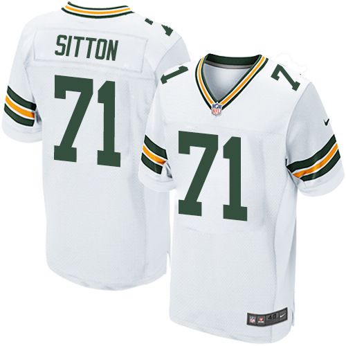  Packers #71 Josh Sitton White Men's Stitched NFL Elite Jersey