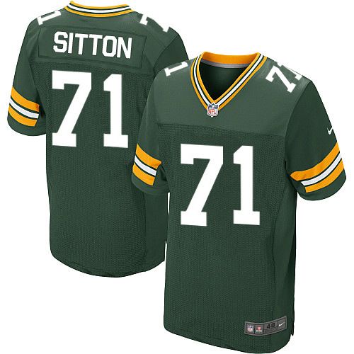  Packers #71 Josh Sitton Green Team Color Men's Stitched NFL Elite Jersey