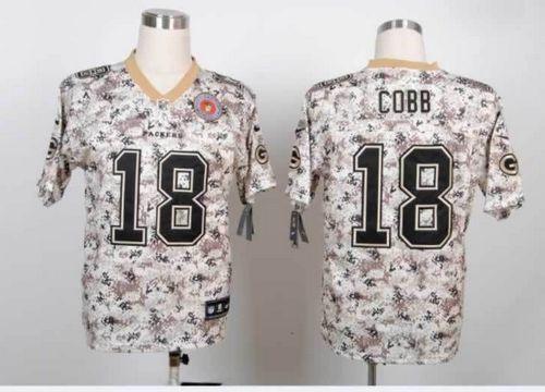  Packers #18 Randall Cobb Camo Men's Stitched NFL Elite USMC Jersey