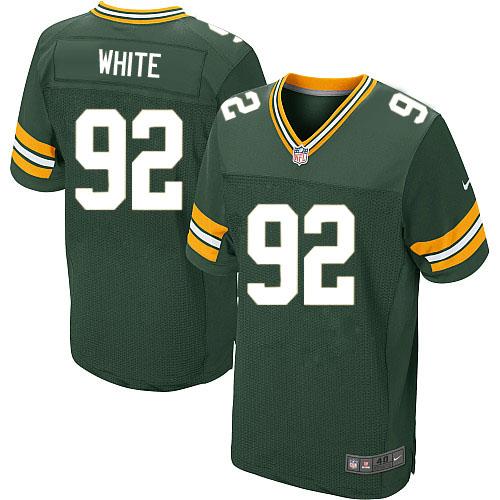  Packers #92 Reggie White Green Team Color Men's Stitched NFL Elite Jersey