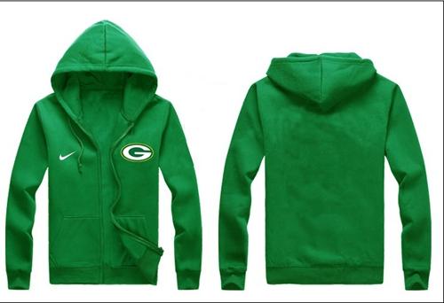  Green Bay Packers Authentic Logo Hoodie Green