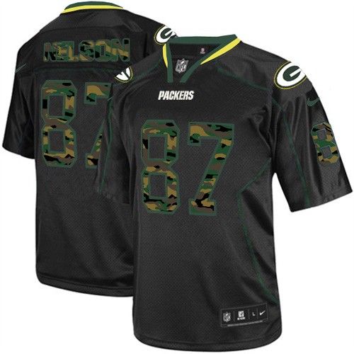 Nike Packers #87 Jordy Nelson Black Men's Stitched NFL Elite Camo ...
