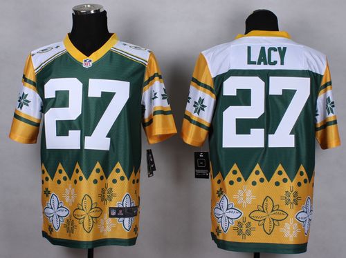  Packers #27 Eddie Lacy Green Men's Stitched NFL Elite Noble Fashion Jersey