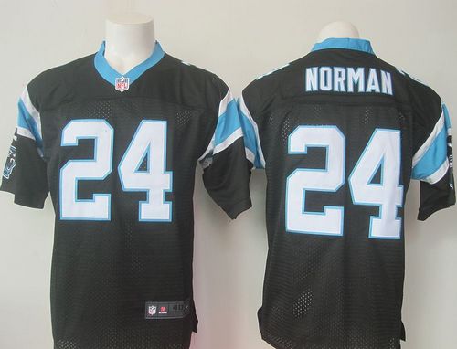  Panthers #24 Josh Norman Black Team Color Men's Stitched NFL Elite Jersey