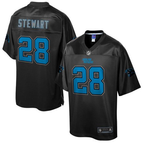  Panthers #28 Jonathan Stewart Black Men's NFL Pro Line Black Reverse Fashion Game Jersey