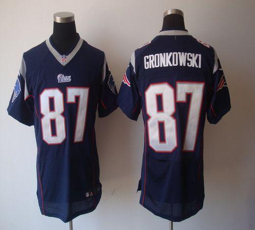  Patriots #87 Rob Gronkowski Navy Blue Team Color Men's Stitched NFL Elite Jersey