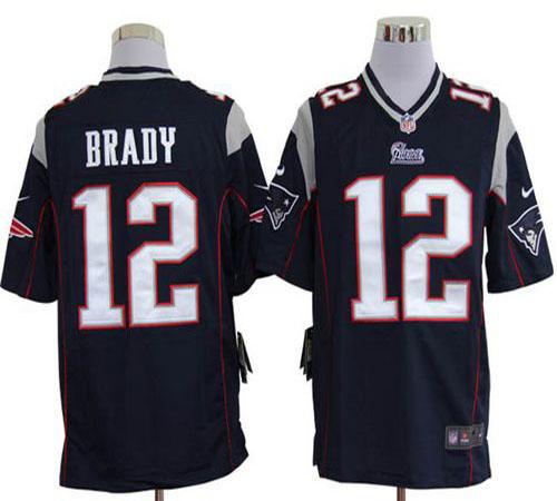  Patriots #12 Tom Brady Navy Blue Team Color Men's Stitched NFL Game Jersey