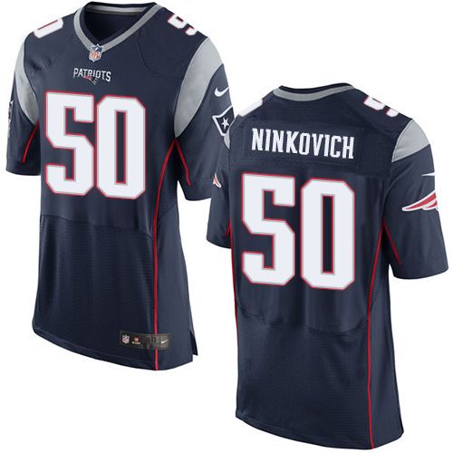  Patriots #50 Rob Ninkovich Navy Blue Team Color Men's Stitched NFL New Elite Jersey