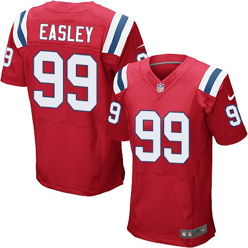  Patriots #74 Dominique Easley Red Alternate Men's Stitched NFL Elite Jersey