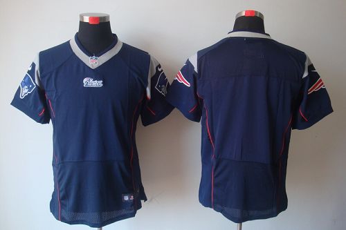  Patriots Blank Navy Blue Team Color Men's Stitched NFL Elite Jersey