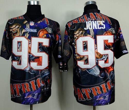  Patriots #95 Chandler Jones Team Color Men's Stitched NFL Elite Fanatical Version Jersey