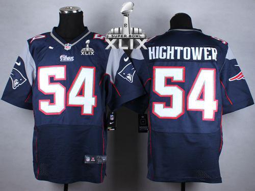  Patriots #54 Dont'a Hightower Navy Blue Team Color Super Bowl XLIX Men's Stitched NFL Elite Jersey