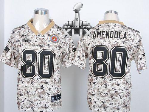  Patriots #80 Danny Amendola Camo USMC Super Bowl XLIX Men's Stitched NFL Elite Jersey