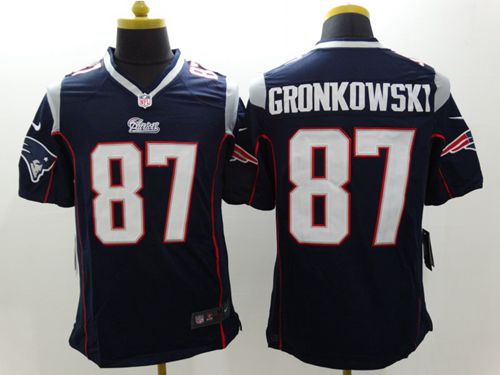  Patriots #87 Rob Gronkowski Navy Blue Team Color Men's Stitched NFL Limited Jersey