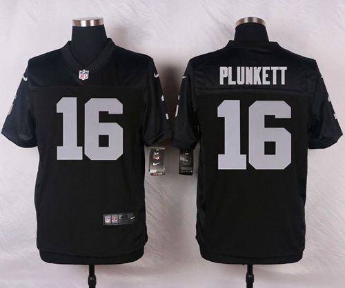  Raiders #16 Jim Plunkett Black Team Color Men's Stitched NFL Elite Jersey