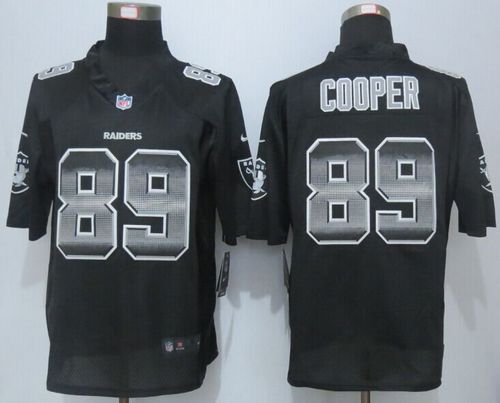  Raiders #89 Amari Cooper Black Team Color Men's Stitched NFL Limited Strobe Jersey