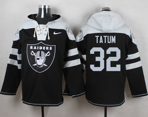  Raiders #32 Jack Tatum Black Player Pullover NFL Hoodie