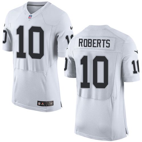Nike Raiders #10 Seth Roberts White Men's Stitched NFL New Elite ...