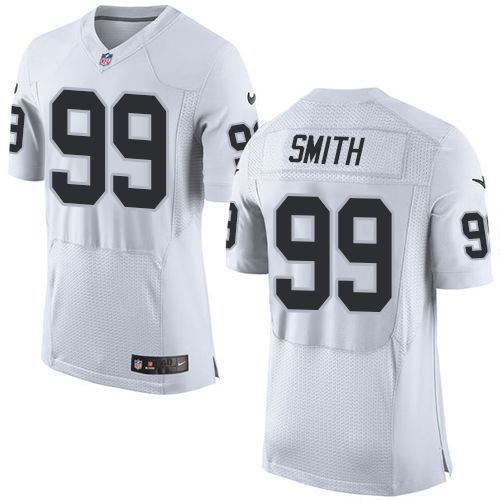  Raiders #99 Aldon Smith White Men's Stitched NFL New Elite Jersey