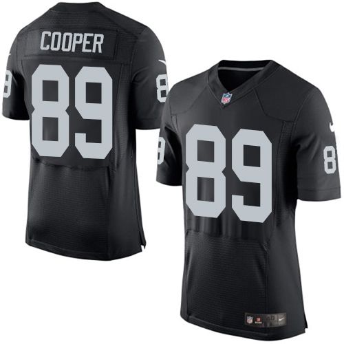  Raiders #89 Amari Cooper Black Team Color Men's Stitched NFL New Elite Jersey
