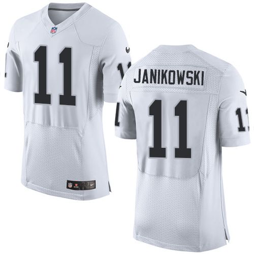 Nike Raiders #11 Sebastian Janikowski White Men's Stitched NFL New ...