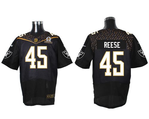  Raiders #45 Marcel Reece Black 2016 Pro Bowl Men's Stitched NFL Elite Jersey