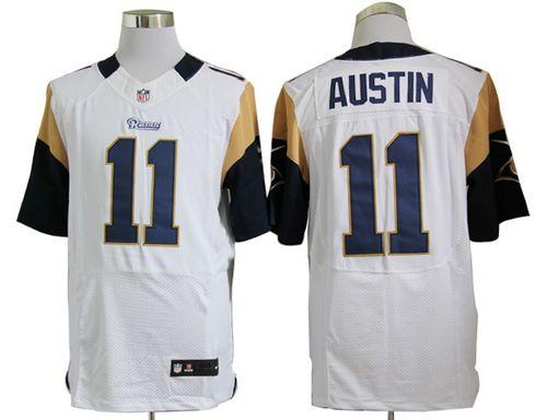  Rams #11 Tavon Austin White Men's Stitched NFL Elite Jersey