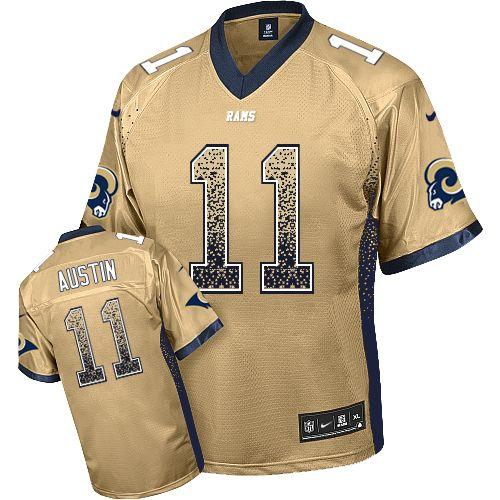  Rams #11 Tavon Austin Gold Men's Stitched NFL Elite Drift Fashion Jersey