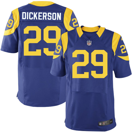  Rams #29 Eric Dickerson Royal Blue Alternate Men's Stitched NFL Elite Jersey