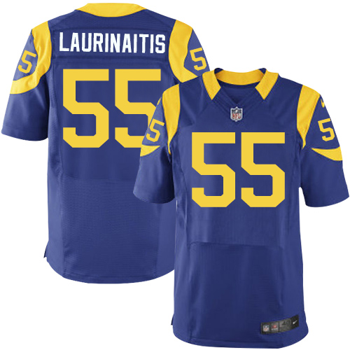  Rams #55 James Laurinaitis Royal Blue Alternate Men's Stitched NFL Elite Jersey