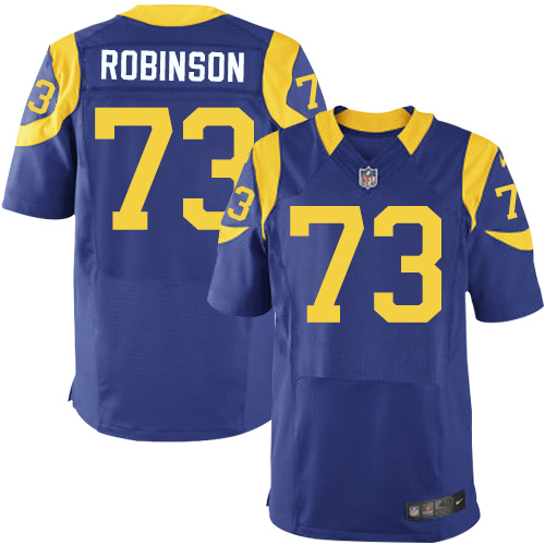  Rams #73 Greg Robinson Royal Blue Alternate Men's Stitched NFL Elite Jersey