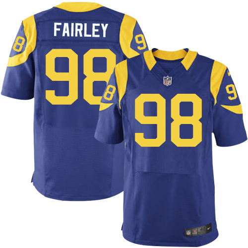 Rams #98 Nick Fairley Royal Blue Alternate Men's Stitched NFL Elite Jersey