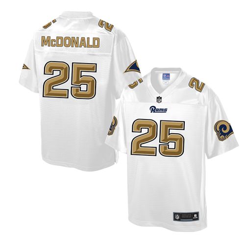  Rams #25 T.J. McDonald White Men's NFL Pro Line Fashion Game Jersey