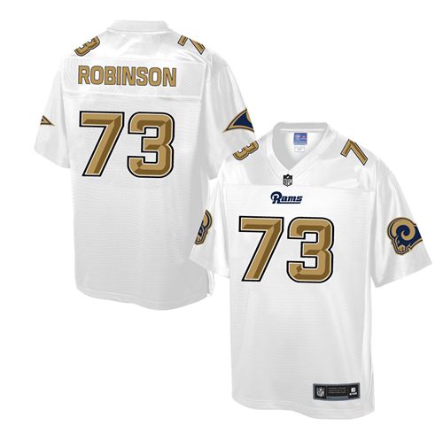  Rams #73 Greg Robinson White Men's NFL Pro Line Fashion Game Jersey