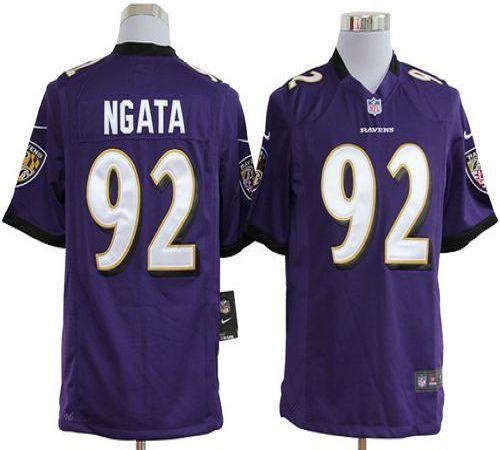  Ravens #92 Haloti Ngata Purple Team Color Men's Stitched NFL Game Jersey