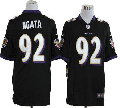 Nike Ravens #92 Haloti Ngata Black Alternate Men's Stitched NFL ...