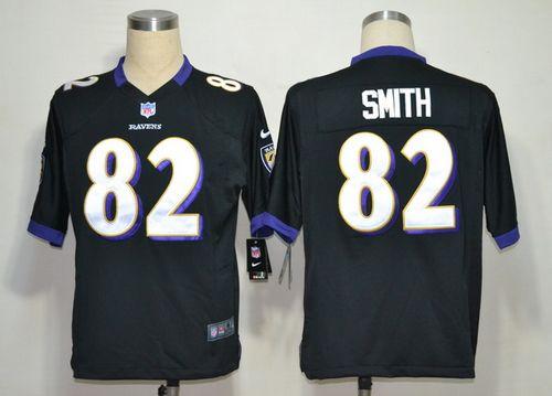  Ravens #82 Torrey Smith Black Alternate Men's Stitched NFL Game Jersey