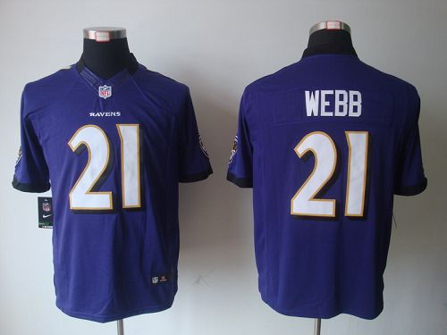  Ravens #21 Lardarius Webb Purple Team Color Men's Stitched NFL Limited Jersey