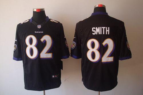  Ravens #82 Torrey Smith Black Alternate Men's Stitched NFL Limited Jersey