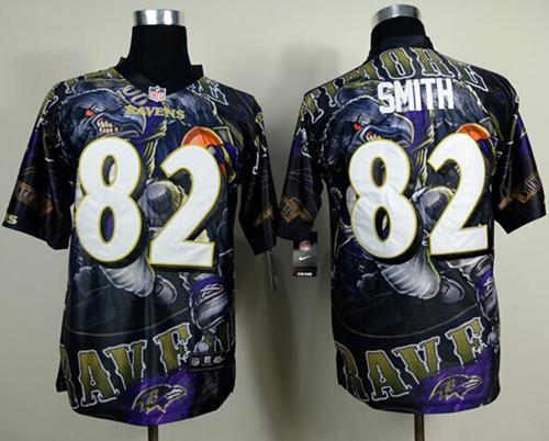  Ravens #82 Torrey Smith Team Color Men's Stitched NFL Elite Fanatical Version Jersey