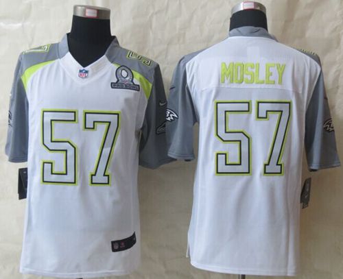 Nike Ravens #57 C.J. Mosley White Pro Bowl Men's Stitched NFL ...