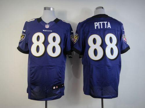  Ravens #88 Dennis Pitta Purple Team Color Men's Stitched NFL Elite Jersey
