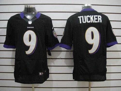  Ravens #9 Justin Tucker Black Alternate Men's Stitched NFL Elite Jersey