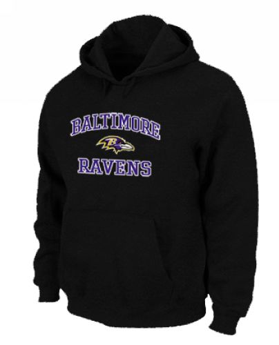 Baltimore Ravens Heart & Soul Pullover Hoodie Black