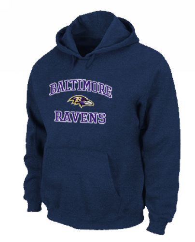 Baltimore Ravens Heart & Soul Pullover Hoodie Dark Blue